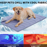 MARUNDA Dog Cooling Mat, No Need to Freeze Or Refrigerate This Cool Pet Pad Cat Mats- Keep Your Pet Cool, Machine Washable. ((44" x 32" XL-Crate), Blue)