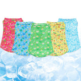 Dansydaisy 5 Pack Dog Cooling Shirts Quick Dry Vest Mesh Breathable Instant Cooling Dog Vest Lightweight Summer Beach Hawaii Jacket Collar for Outdoor Walking Hunting Hiking Clothes (S)