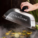 Blackstone 5207 Rectangle Basting Cover Small 2-Pack Griddle Accessories, Stainless Steel, Cheese Melting Dome and Steaming Cover, Best for Use on Flat Top Griddle Grill Cooking Indoor or Outdoor