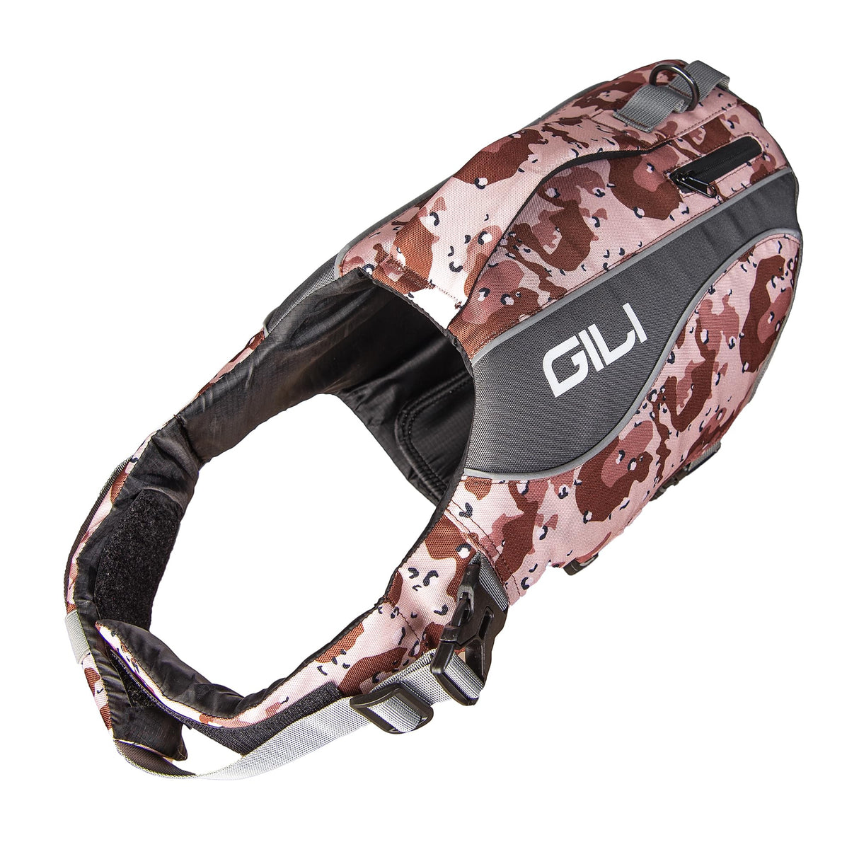 Gili Dog Life Vest Jacket Flotation (Desert Camo, X-Large)