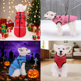 Norbi Dog Coat for Small Dogs, Winter Jacket with Built-in Harness, Water-Resistant Windproof Reflective Warm Adjustable Dog Clothes for Small Medium Dogs, Easy On Back Zipper