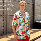 Dog Shirt Hawaii Breathable Cool Beach Style T-Shirt Dog Clothes for Medium to Large Dogs Owners and Pet Shirts Sold Separately,XL Red Girl