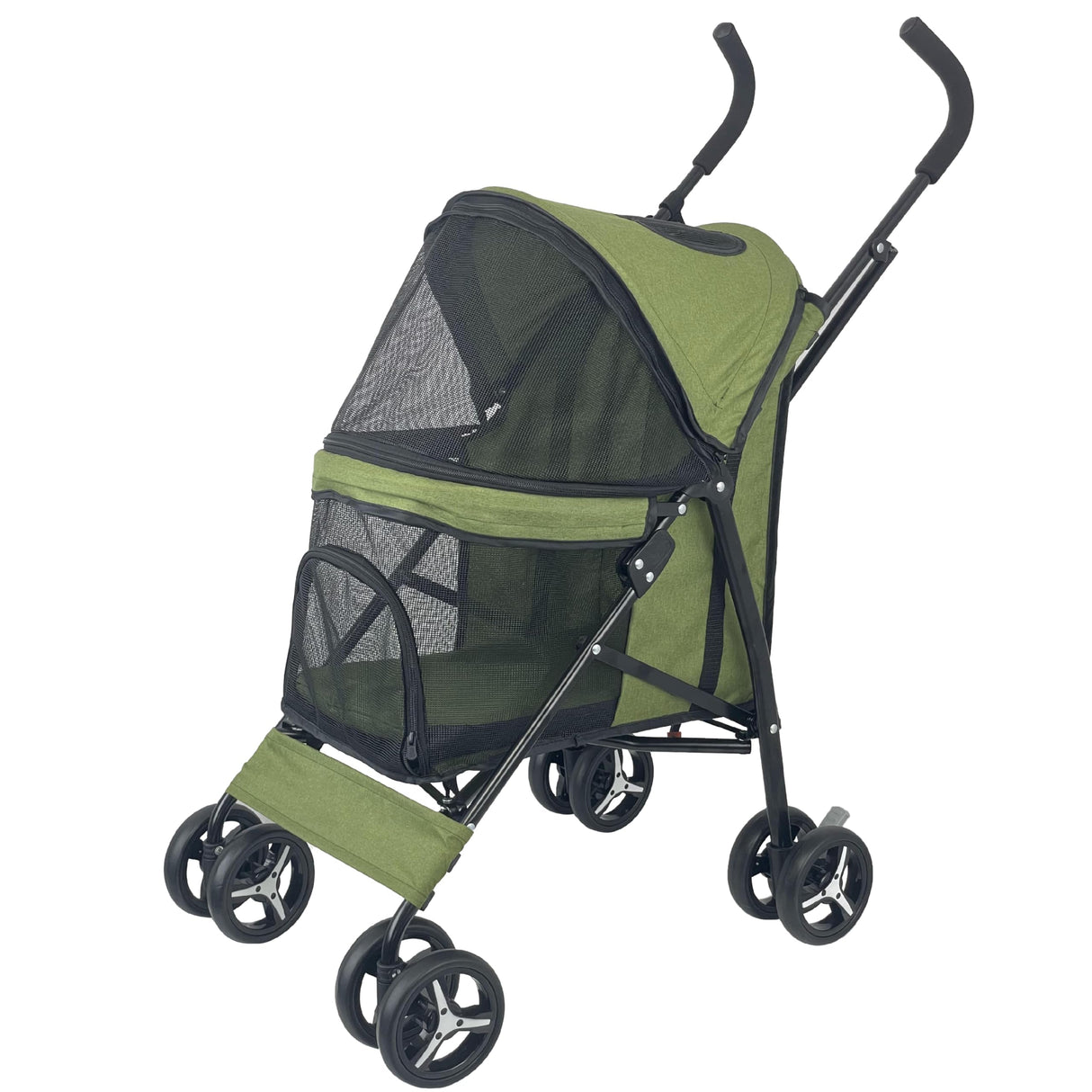 Sheziwu Dog Stroller for Small Dogs/Cats - Folding Pet Stroller with 360° Wheels, 22lbs Capacity, Portable Umbrella Stroller for Outdoor Walks/Vet Trips