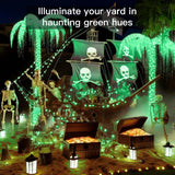 suddus Green Christmas Lights Battery Operatd, 66ft 200LED St Patricks Day Decorations Lights Indoor, Fairy Twinkle Lights with Remote for Halloween, Bedroom, Patio, Backyard, Outdoor Decorations
