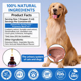 WEALLIN Cat & Dog Natural Urinary Tract Infection Treatment with Cranberry, Kidney, and Bladder Support Supplement, Support for Urinary Comfort & Bladder Flow – Pet Renal Care Support Drops