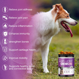 Glucosamine for Dogs 200pcs Joint Support Supplement Dog Hip and Joint Chondroitin Chews Treats with MSM Dog Joint Pain Relief Mobility Supplements Chicken Flavor Fit All Large Small Medium Breed