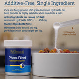 Rx Vitamins Phos-Bind - Kidney Support Supplement Powder - Phosphate Binder for Cats & Dogs for Kidney Health - Supports Normal Kidney Cleanse and Essential Kidney Care - 35g