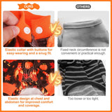 BEAUTYZOO Dog Thanksgiving Pajamas Large Sized Dog, Fleece Funny Ghost Pumpkin Costumes for Dogs, Soft Stretchable Doggy Onesie with Feet, Pet Apparel Clothes for Large Dogs Boy Girl, Orange L