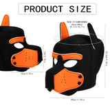BDZBREN Pup Hood Dog Mask – Soft Neoprene Pup Play Hood with Removable Muzzle, Cosplay Puppy Mask Gear for Adults Costume Party