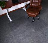 HOMEK Office Chair Mat for Carpet, 46" x 60" Studded Desk Chair Mat for Low Pile Carpeted Floors, Transparent Carpet Protector Mat for Office Chairs