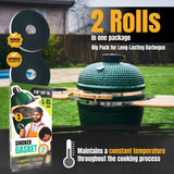 Gasket for Big Green Egg Large/XL/XXL - 2-Pack x 8 FT Smoker Gasket Seal - BGE Gasket 7/8" x 1/8" Felt - Compatible with Big Green Egg - Accessories & Parts for Grill by Smoker Chef