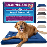 Pet Dreams Dog Crate Pad - Washable Kennel Mat, Crate Pads for Dog Cages, Non-Toxic, Flat Indoor Cat Bed, Fits iCrate 18, 24, 30, 36, 42, 48 Inches (Blue, Small, 24")