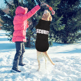 4XL Dog Sweaters for Large Dogs,Security Dog Hoodie,Warm Brushed Fleece Sweatshirt with Hood & Pocket,Leash Hole,Cozy Cold Weather Pet Clothes Sweater Hoodie for Large Dogs,4XL