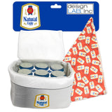design LAB, Inc. Natural Light Beer Dog Toy | Tailgate Pack Plush Toy Cooler with Rubber Can Six Pack & Official Logo Bandana Bundle | Squeaky Novelty Toys for Dogs and Beer Lovers