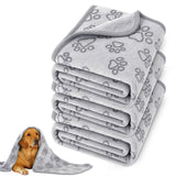 Dog Blankets for Medium Dogs, Cat, Premium Soft Dog Blankets for Small Dog Washable, Puppy Blanket Dogs Essentials for Puppies (3, Grey, 41" x 30")