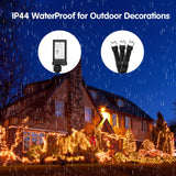 BlcTec Christmas Net Lights, 360 LEDs 9.8ft x 6.6ft Outdoor Christmas Bush Lights with 8 Modes, Timer, Connectable, Waterproof and Sturdy Green Weir for Trees, Bushes, Outdoor Christmas Decorations