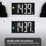 Greater Goods Digital AccuCheck Bathroom Scale for Body Weight, Capacity up to 400 lbs, Batteries Included, Ash Grey