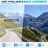 LINVO Polarized Sports Sunglasses for Men Women,Ultralight Wrap Around UV400 Protection Sun Glasses for Driving Fishing