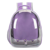 Cat Bubble Backpack Carrier for Small Medium Dogs Cats Carrying Bag, Airline Approved Pet Travel Carrying Bag Dog Hiking Walking Outdoor Backpack (Purple)