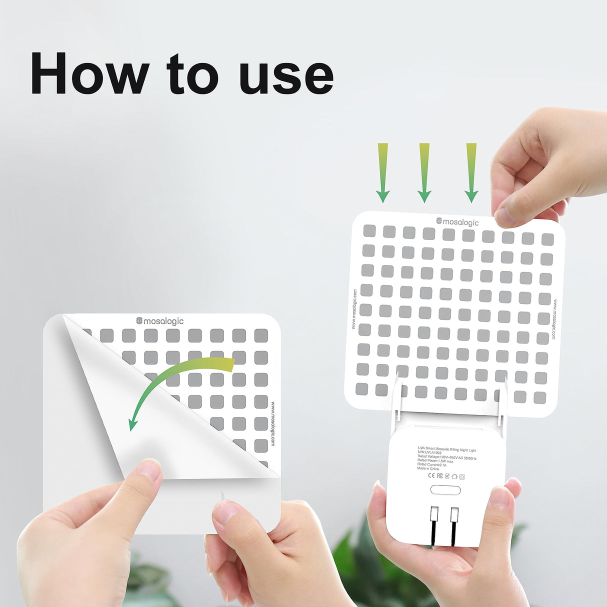 Mosalogic Updated Fly Trap Refills Sticky Card Replacement Glue Cards for Flying Insect Trap indoor-10pack (No Device)