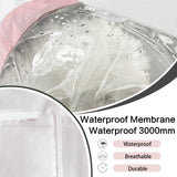 Dog Raincoat Waterproof, Adjustable Reflective Hooded Dog Rain Poncho with Leash Hole for Small Medium Large Dogs (Pink, Medium)