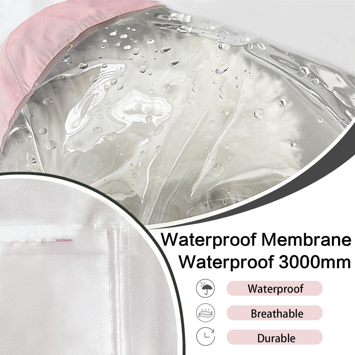 Dog Raincoat Waterproof, Adjustable Reflective Hooded Dog Rain Poncho with Leash Hole for Small Medium Large Dogs (Pink, Medium)