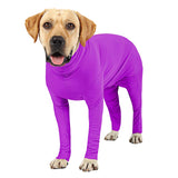 Etdane Recovery Suit for Dogs Surgery Suit Female Spay Dog Surgical Recovery Suit Male Dog Onesie for Surgery Female Anti Licking Wounds Dog Shedding Suit Purple/Large