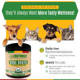 ZMA Pets Ziggy Marley's USDA Organic Beef Bone Broth Powder for Dogs & Cats - Support Joints, Coat, and Skin - Human Grade Grass Fed Beef, 90 Grams