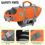Queenmore Large Dog Life Vest for Swimming, XL Dog Life Jacket, Large Breeds Life Vest for Swimming, Lightweight Pet Lifesaver for Boating with Rescue Handle, Pet Floating Vest for Water Pool