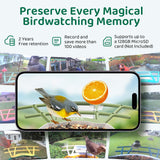 HIXX Smart Bird Feeder with Camera, AI Identify Birds & Auto Capture, 2K HD Live Camera Birdwatching with Color Night Vision for Bird Lovers Gifts (Forest Green)