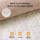 Luciphia 100% Waterproof Couch Cover Blanket for Dogs Anti-Slip Pet Couch Protector Sofa Mat Puppy Cat with Non-Slip Bottom, Beige, 52x82 Inch
