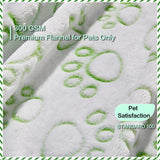 Green Throw Dog Blanket for Puppy Gifts, Dog Stuff Used for Pet Beds, Washable Soft Puppy Essentials Accesssories