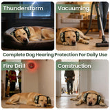 KingGlore Dog Ear Muffs for Noise Protection, 22dB NRR Noise Cancelling Headphones for Dogs - Adjustable & Comfortable Calming Earmuffs, Anxiety Relief for Fireworks, Thunder, Hunting, Vacuums, Travel