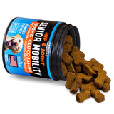 Glucosamine for Dogs -1000mg- Senior Dog Joint Supplement -Advanced Hip & Joint Support Chews w/Glucosamine, Chondroitin, MSM, Turmeric & Omega 3 for Pain & Inflammation Relief, Improved Mobility