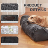 DEBANG HOME Dog Beds for Medium,Large Dogs Breeds,Sofa Dog Bed with Pillow for Crate Kennel, Super Soft Pet Bed for Support Bolster, Comfortable Pet Couch Bed & Non-Slip Bottom