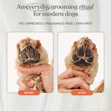 Dandylion Soft Paws Lotion with Brush | Dog Paw Balm & Paw Butter | Hydrating, Vet-Approved, Lick-Safe, Fragrance-Free | pH-Balanced for Itchy, Dry, Cracked Dog Paws | 0.6 fl oz