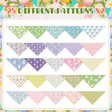 Kacctyen 50 Pcs Spring Easter Dog Bandanas Bulk Bandanas for Dogs Grooming with Bunny Pattern Adjustable Pet Triangle Scarf Bib Washable for Small Medium Large Puppy Cats Pets Costume Accessories