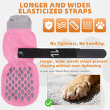 KOOLTAIL Anti Slip Dog Socks Booties to Prevent Licking Paws Scratching, Pet Boots&Paw Protector for Hardwood Floors, Dog Shoes for Winter, Traction Control Grip Socks for Small Medium Large Dogs XL