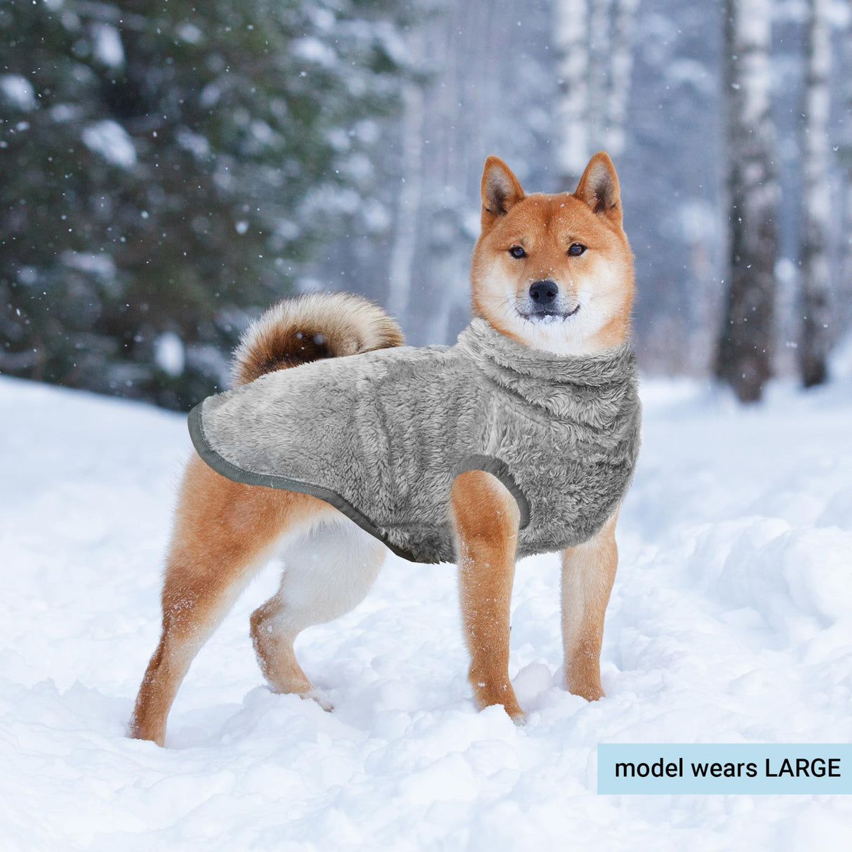 KAYCOWZA Dog Jacket for Cold Weather, 2 Pack Cozy Winter Warm Turtleneck Pet Coat Clothes for Large Medium Small Dogs, Fleece Adjustable Pullover Dog Vest Sweater (M-XXL)