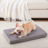 GOHOO PET Orthopedic Memory Foam Dog Bed, Cooling Dog Beds for Medium Dogs -Waterproof Pet Bed for Crate with Removable Washable Cover, M(29inch,45Lbs)