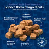 NaturVet – Stool Ease for Dogs – 40 Soft Chews – Helps Maintain Regular Bowel Movements – Enhanced with Sugar Beet Pulp, Flaxseed & Psyllium Husk – 40 Day Supply