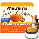 MULTIBITES 15.5oz Premium Pumpkin Puree for Cats & Dogs - Digestive Health,Sensitive Stomach for Soft Cat Treats - Natural Fiber Supplement for Dog Food Toppers,Kittens,Puppy Snacks