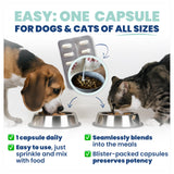 Jope Synbiotic GB-01® - Prebiotics and Probiotics for Dogs & Cats - Clinically Proven Formula - Vet Formulated for Gut Health, Stool Quality, Diarrhea, Immunity, Skin & Coat - 30 Gut Powder Capsules