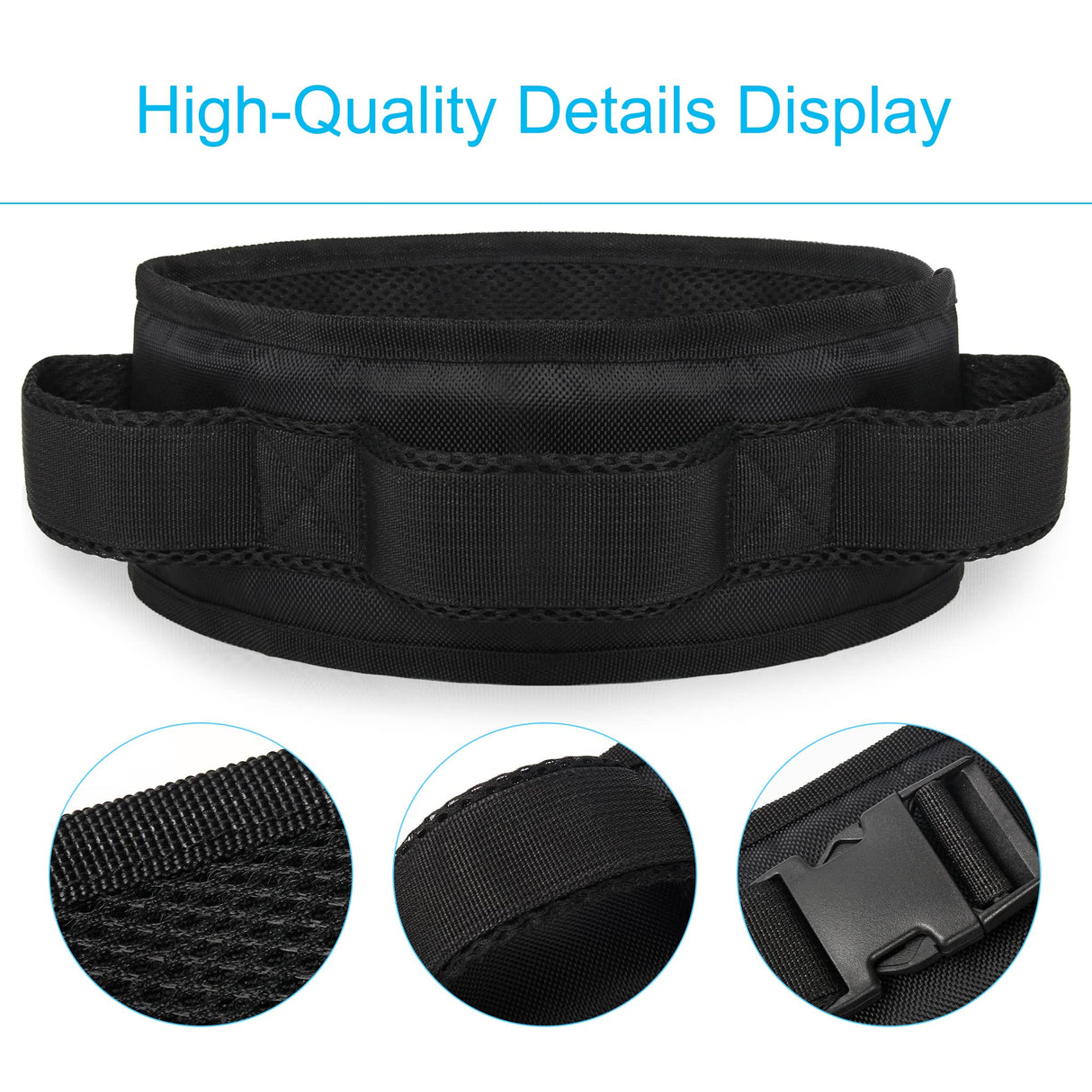 REAQER Gait Belt Transfer Belts for Lifting Seniors Walking and Standing Assist Aid for Bariatric, Elderly, Handicap, Occupational & Physical TherapyCaregiver Nurse Therapist