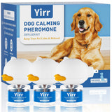 Yirr Dog Calming Diffuser, 6 in 1 Puppy Pheromones Calming Diffuser, Relaxing Pheromone for Dogs Relief Stress Anxiety Fighting Scratching Barking, Help Train Dog to Pee, 3 Diffuser 3 Refill(48ml)