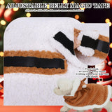 EXPAWLORER Dog Christmas Costume Winter Coat with Hat, Fleece Warm Elk Pet Cloak Cape Blanket with Antlers for Cold Weather, Thicken Dog Sweater Jacket Clothes for Small Medium Large Dogs Cats BrownXL