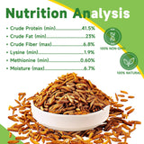MTART 10LB Dried Black Soldier Fly Larvae Treat for Chicken, 100% Natural Non-GMO More Calcium Than Dried Mealworms High Protein Chicken Feed for Birds, Ducks, Layer Hens