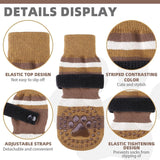 KOOLTAIL Anti Slip Dog Socks for Hot Pavement, 3 Pairs Dog Boots & Paw Protectors to Prevent Licking Paws with Grippers, Double Sides Booties Shoes for Hardwood Floors Small Medium Large Senior Dogs