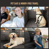 PROZAR Dog Car Seat Cover for Back Seat, Heavy Duty Scratch Proof Pet Back Seat Protector for Cars/SUVs/Small Trucks