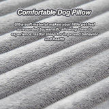 Jiupety Dog Calming Pillow, Soft and Neck-Friendly, Washable Pet Neck Pillows for Small Medium Large Dogs and Cats, 17" x 10", Gray